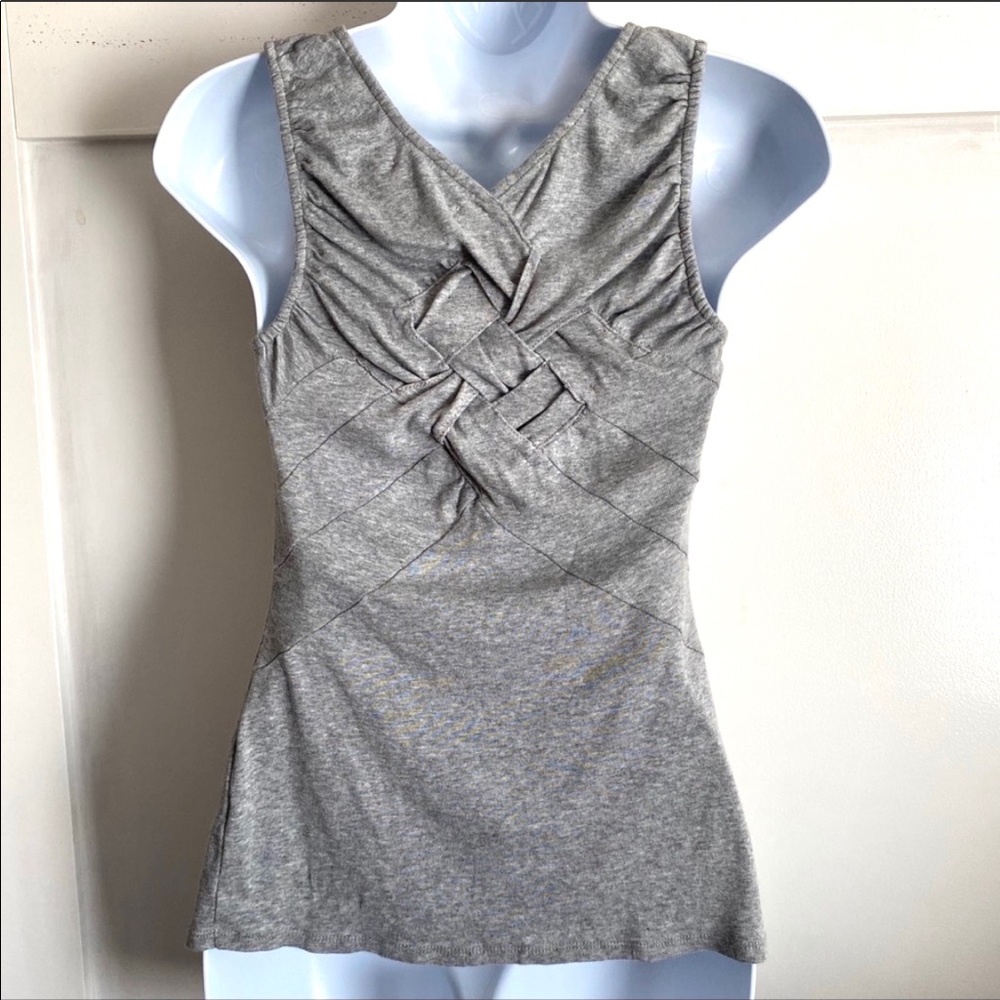 Anthropologie Woven Back Tank Top - Picture 2 of 8